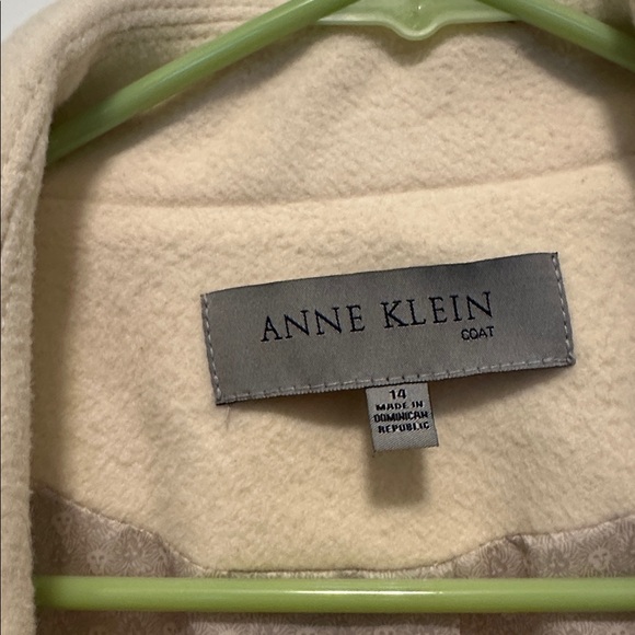 Anne Klein Cream Pea Coat - Picture 3 of 8